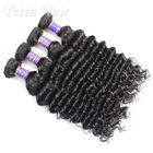 Customized 7A European Weft Hair Extensions  Deep Wave No Chemical