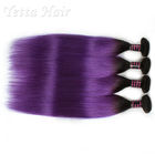 Ombre Purple Two Tone 8A Virgin Hair Extensions With No Chemical