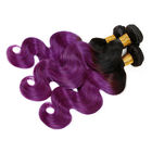 Body Wave Ombre Hair Extensions , Comfortable Real Human Hair Extensions
