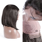 10 Inch Glueless Straight Full Lace Human Hair Wigs With Baby Hair Short