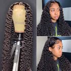 ODM 300g Deep Wave Human Hair Lace Front Wig