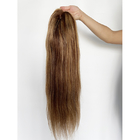 30 Inch Human Hair Blend Lace Front Wigs Straight Tight And Neat