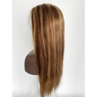 Thick End Blonde Human Hair Lace Front Wigs No Tangle