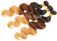 3 Tone Body Wave Natural Ombre Hair Extensions  Brazilian Hair Weave