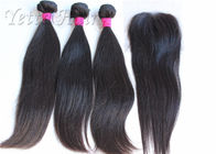 Long Lasting 100% Brazilian Virgin Hair , No Tangle Unprocessed Human Hair Extensions
