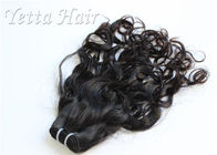 Natural Black Unprocessed Virgin Brazilian Hair , Water Wave Human Hair Extensions 