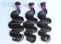 12 - 30 Inch  Peruvian Virgin Hair / Natural Black Body Wave Hair