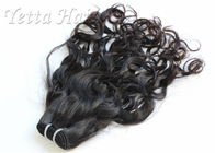 Double Layer Lustrous 100% Brazilian Virgin Hair Weave With Natural Color