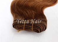 Long Lasting Golden Blonde Hair Extensions / Natural Human Hair Weave With Bouncy