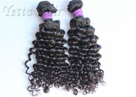 Kinky curl  Peruvian Human Hair Weave With Curly Lace Frontal