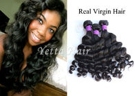 Loose Wave 100 Virgin Peruvian Hair , Real Virgin Hair Extensions No Shedding