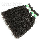 Long Lasting Malaysian Natural Curly Hair / Double Weft Human Hair Extensions