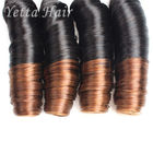 Durable Beauty 16 Inch Indian Virgin Hair Extensions Two Tone Color