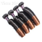 Colored Ombre Indian Human Hair Weave Egg Curl No Any Bad Smell