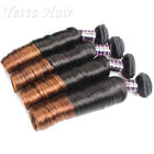 14 - 16 Inch Ombre Indian Human Hair Weave No Shedding No Foul Odor