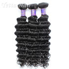 Double Drawn Weft Cambodian Curly Hair Weave No Shedding No Mixture