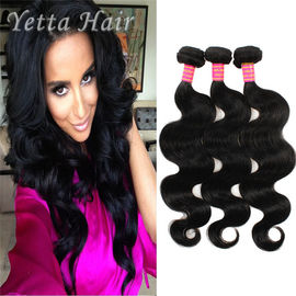 Natural Color Peruvian Virgin Hair Indian Body Wave Hair Extensions Large Stock