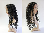 Smooth Virgin Deep Curly Hair / 100 Human Hair Lace Front Wigs With Baby Hair