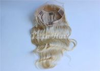 20 Inch Blonde Glueless Lace Front Human Hair Wigs With Body Wave