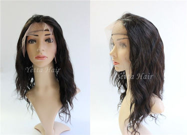 Wet And Wavy Weave Lace Front Remy Hair Wigs , Tangle Free Hair Extensions