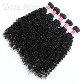 Long Lasting Grade Peruvian Hair Kinky Curly Weave With Tangle Free