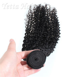 Peruvian Virgin Curly Hair Extensions / Soft 100% Human Hair Wefts