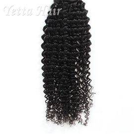 Peruvian Virgin Curly Hair Extensions / Soft 100% Human Hair Wefts