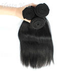 Natural Black Silky Straight Human Hair Extensions , Long Lasting European virgin Hair