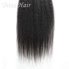 24 inch Burmese  Virgin Hair  / Yaki Straight Human Hair Extensions