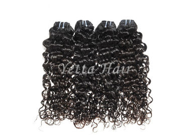 Customized Durable Brazilian Deep Curly Hair Weave , Real Remy Hair With Full Head