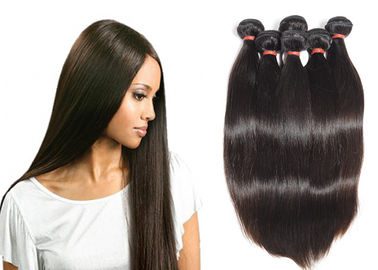 No Chemical Unprocessed Human Hair Bundles / Silky Straight Remy Hair