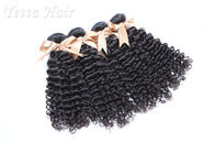 Kinky Weave Mongolian Curly Virgin Hair Extensions No Terrible Smell