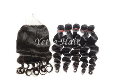 No Tangle 100g Virgin Brazilian Loose Wave Hair / Human Hair Weave Bundles