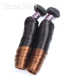 7A Peruvian Curly Virgin Remy Hair Weft  / Ombre Chocolate Hair Weave