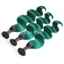 Green Unprocessed Brazilian Body Wave Human Hair Weave Tangle Shed Free