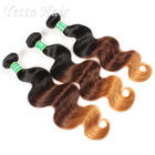3 Tone Color Real Hair Ombre Extensions With No tangle No Shedding