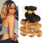 1B / 30 Two Tone Ombre Human Hair Extensions Brazilian Loose Wave Hair Weave