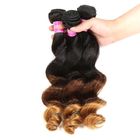 Peruvian Hair Loose Wave 3 Tone Ombre Hair Weave 1B/4/27 Blonde Hair