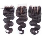 4x4 Swiss Lace Top Closure , Medium Brown Weave Closure With Natural Part