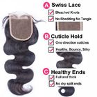 4x4 Swiss Lace Top Closure , Medium Brown Weave Closure With Natural Part