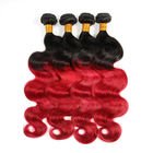 3 Bundles Weave Ombre Real Hair Extensions Remy Hair Last Long Time For Girl