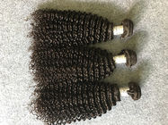 Grade 8A Virgin Peruvian Human Hair Weave / Kinky Curly Hair Extensions