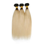 Color 1b / 613 Russian Ombre Human Hair Extensions No Shedding Double Weft