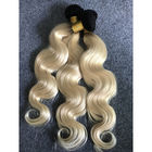 Long Russian Ombre Human Hair Extensions Body Wave With Ear to Ear 13&quot;x4&quot; Lace Frontal
