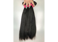 Girls Straight Peruvian Human Hair Weave / Natural Black Hair Extensions