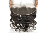Natural Peruvian Human Hair Weave / Body Wave Hair Bundles With Frontal