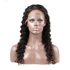 Deep Wave 100% Raw Virgin Lace Front Wigs With Baby Hair / Indian Human Hair Extensions