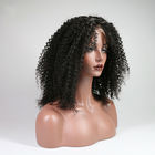 Indian Kinky Curly Human Hair Lace Front Wigs For Black Women No Shedding