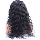 130% Density Water Wave Lace Front Human Hair Wigs For Ladys Natural Color