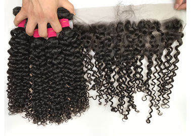 Peruvian Raw Unprocessed Virgin Human Hair Weave / Jerry Curly Hair Extensions